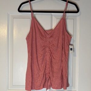 NWT GAP Ruched Camisole Top in Dusty Rose